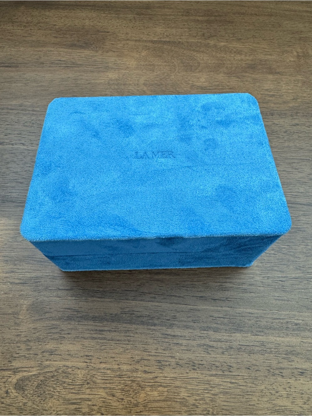 La mer Jewelry or beauty box Blue Velvet